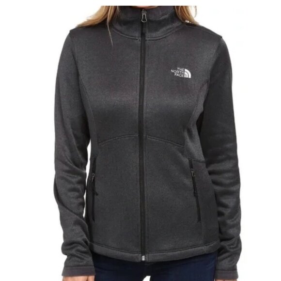 The North Face Agave Full Zip Up Jacket Heathered Gray Women's Size Small - Picture 1 of 9